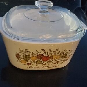 Glass Lid White Casserole Dish